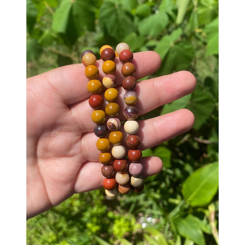8 mm Mookaite Jasper Beaded Bracelets
